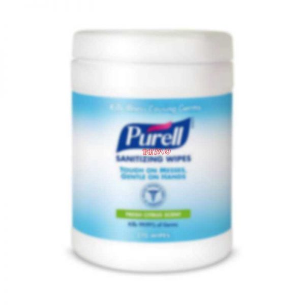 Purell Sanitizing Hand Wipes, 6 x 6 3/4", White, 270 Wipes/Canister